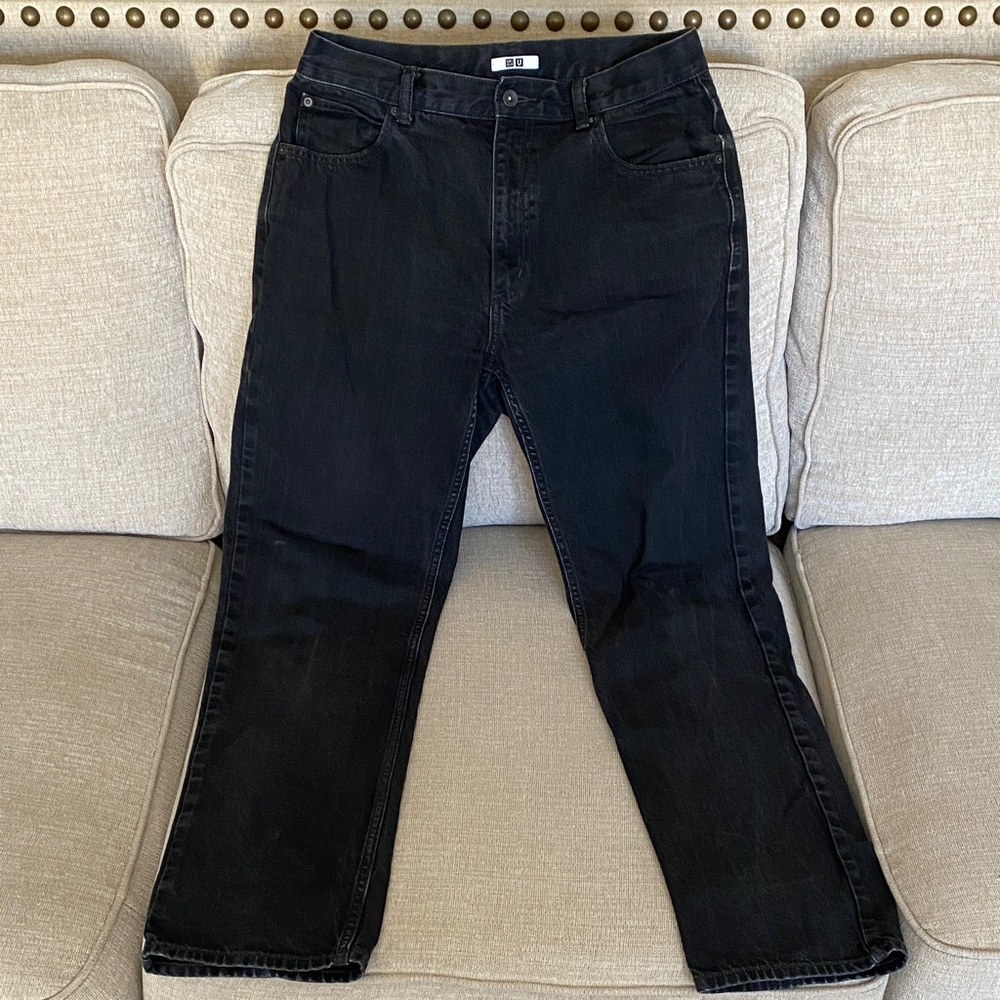 Uniqlo Men's Straight Black Jeans